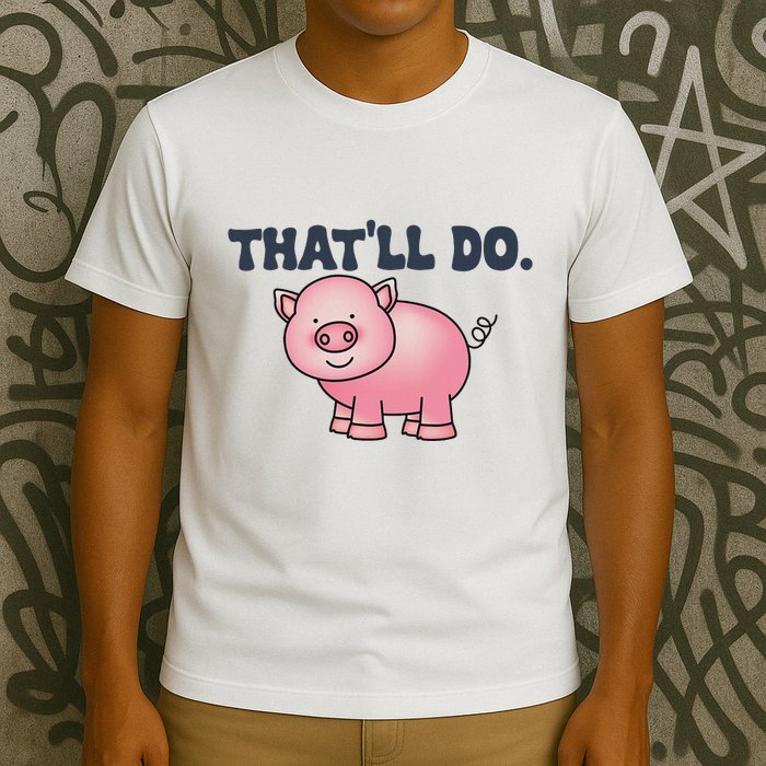 ThatLl Do Awesome Farm Pig Design T-Shirt