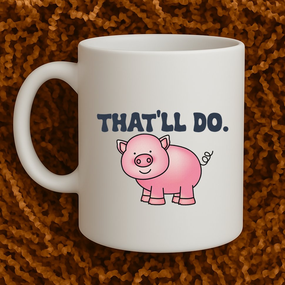 ThatLl Do Awesome Farm Pig Design Mug