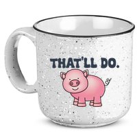 ThatLl Do Awesome Farm Pig Design 15oz Campfire Ceramic Mug