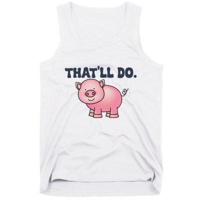 ThatLl Do Awesome Farm Pig Design Tank Top