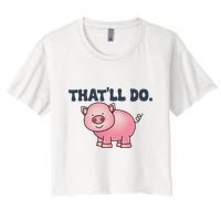 ThatLl Do Awesome Farm Pig Design Crop Top