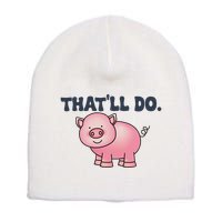 ThatLl Do Awesome Farm Pig Design Short Acrylic Beanie