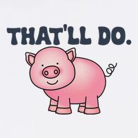 ThatLl Do Awesome Farm Pig Design Wool Snapback Cap