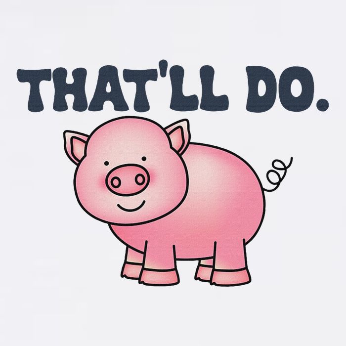 ThatLl Do Awesome Farm Pig Design Wool Snapback Cap