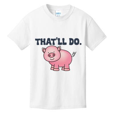 ThatLl Do Awesome Farm Pig Design Kids T-Shirt