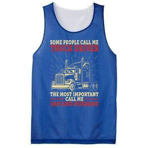 Trucker Dad And Husband People Call Me Truck Driver Big Rig Gift Mesh Reversible Basketball Jersey Tank