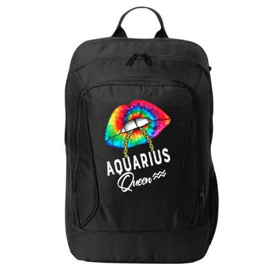 Tie Dye Aquarius Queen Lips Classic Gift City Backpack