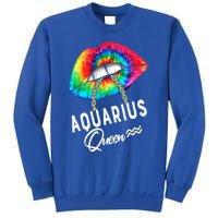 Tie Dye Aquarius Queen Lips Classic Gift Sweatshirt