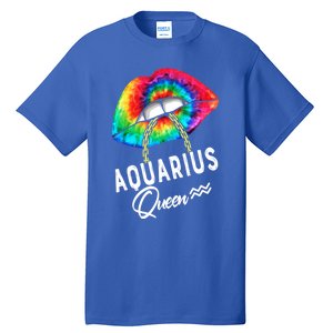 Tie Dye Aquarius Queen Lips Classic Gift Tall T-Shirt