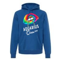 Tie Dye Aquarius Queen Lips Classic Gift Premium Hoodie