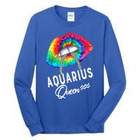 Tie Dye Aquarius Queen Lips Classic Gift Tall Long Sleeve T-Shirt