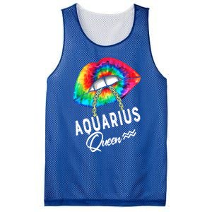 Tie Dye Aquarius Queen Lips Classic Gift Mesh Reversible Basketball Jersey Tank