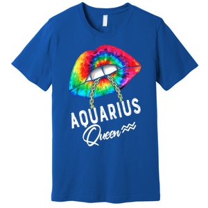 Tie Dye Aquarius Queen Lips Classic Gift Premium T-Shirt