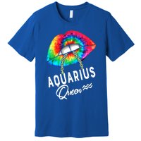 Tie Dye Aquarius Queen Lips Classic Gift Premium T-Shirt