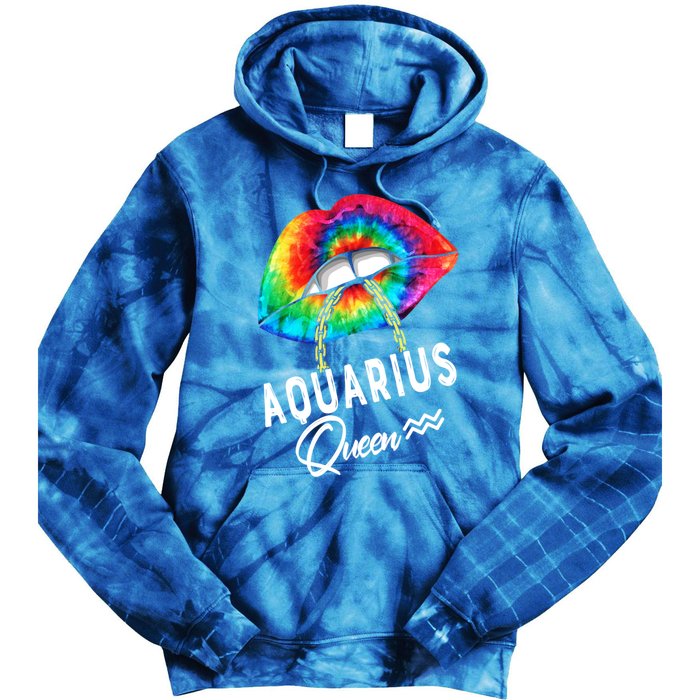 Tie Dye Aquarius Queen Lips Classic Gift Tie Dye Hoodie