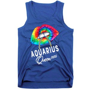 Tie Dye Aquarius Queen Lips Classic Gift Tank Top