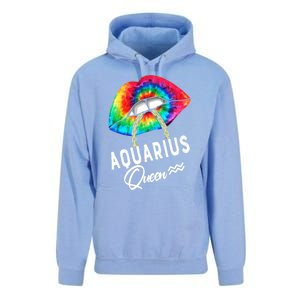 Tie Dye Aquarius Queen Lips Classic Gift Unisex Surf Hoodie