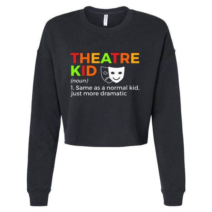 Theatre Definition Actor Cropped Pullover Crew