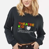 Theatre Definition Actor Cropped Pullover Crew