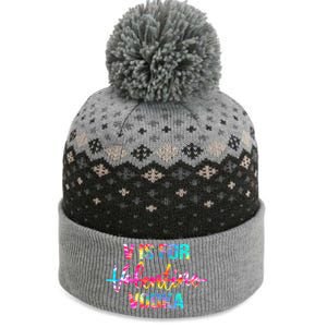 Tie Dye Anti Valentine's Day Ing Vodka V Is For Vodka Cool Gift The Baniff Cuffed Pom Beanie