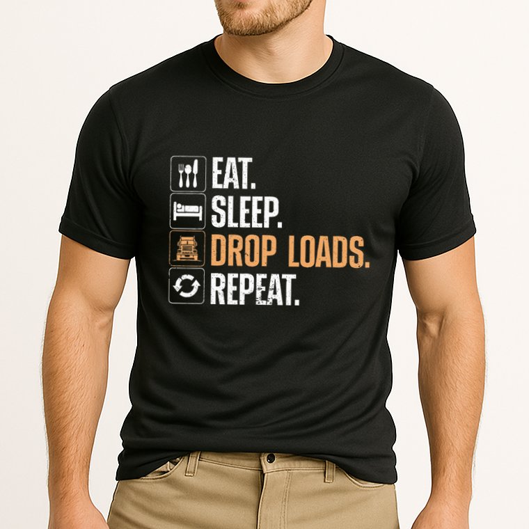 Truck Driver Art Dad Trucking Mechanic Trucker Cooling Performance Crew T-Shirt