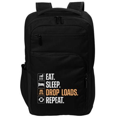Truck Driver Art Dad Trucking Mechanic Trucker Impact Tech Backpack