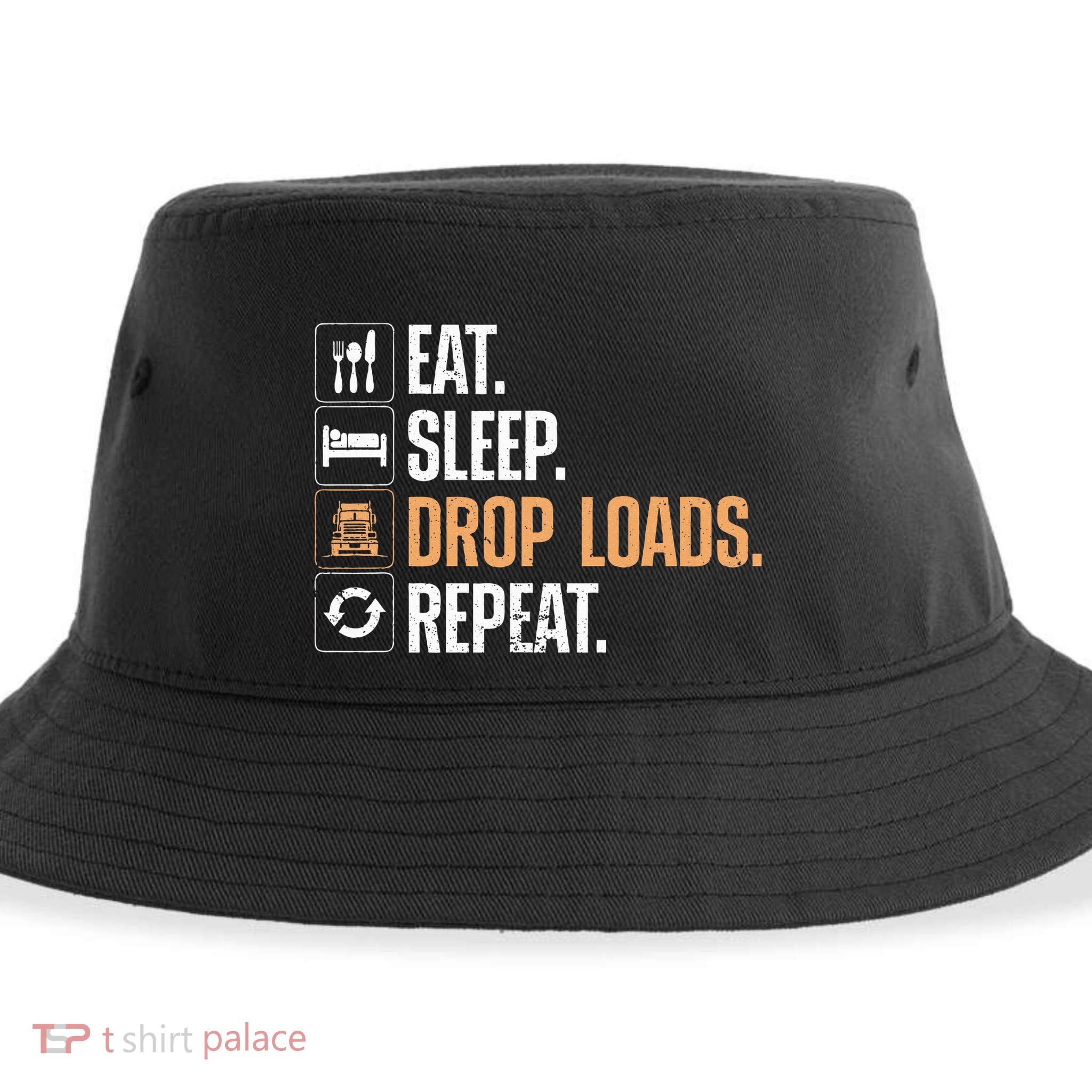 Truck Driver Art Dad Trucking Mechanic Trucker Sustainable Bucket Hat