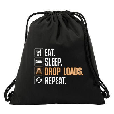 Truck Driver Art Dad Trucking Mechanic Trucker Drawstring Bag