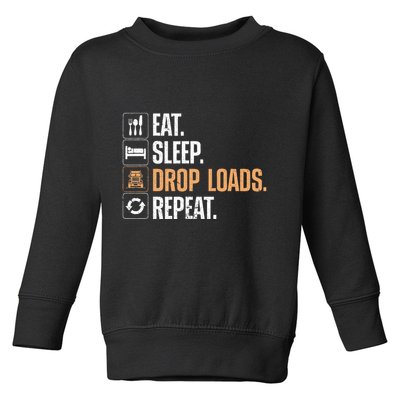 Truck Driver Art Dad Trucking Mechanic Trucker Toddler Sweatshirt