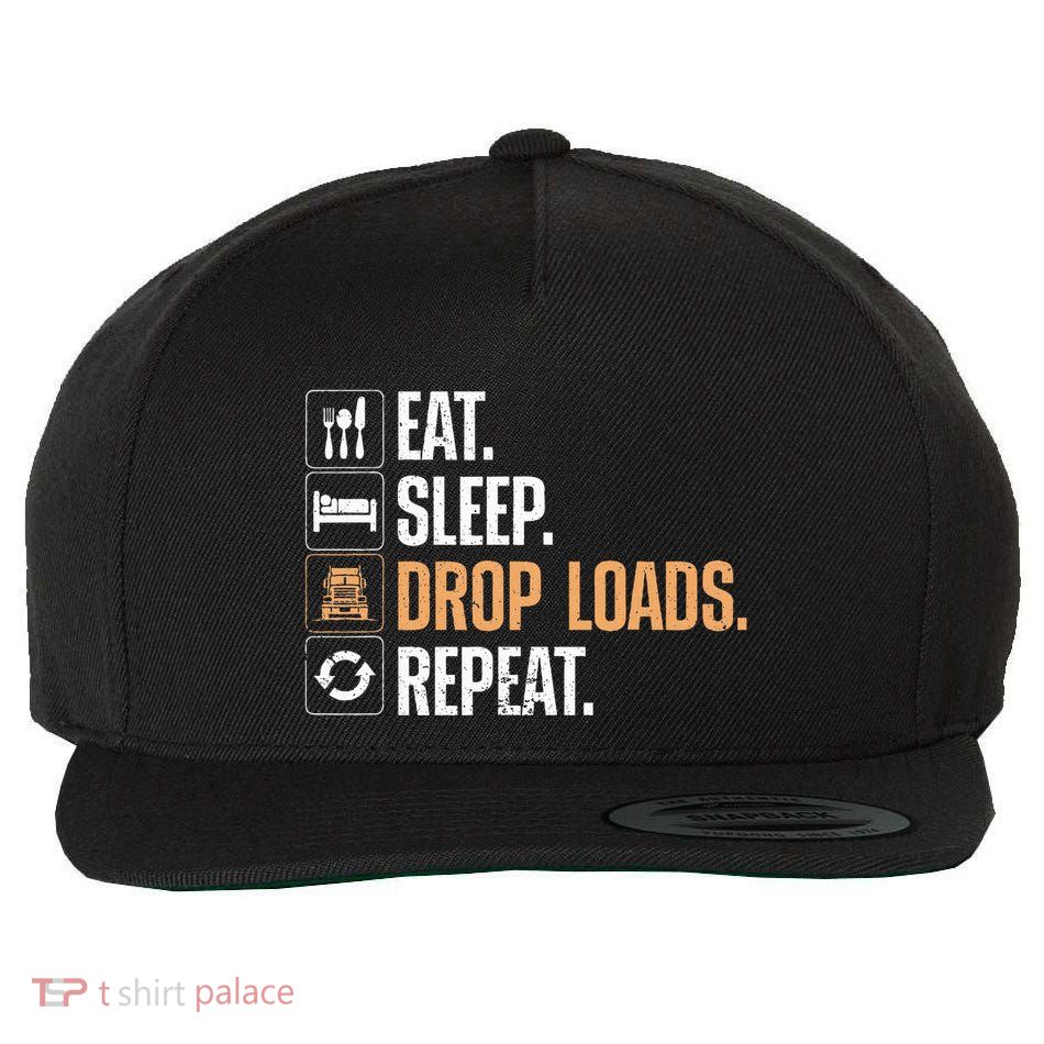 Truck Driver Art Dad Trucking Mechanic Trucker Wool Snapback Cap