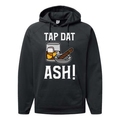 Tap Dat Ash! Cigars Performance Fleece Hoodie