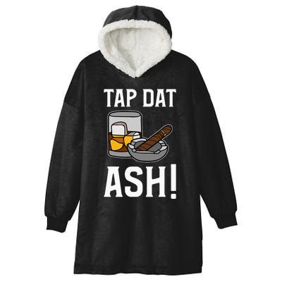 Tap Dat Ash! Cigars Hooded Wearable Blanket