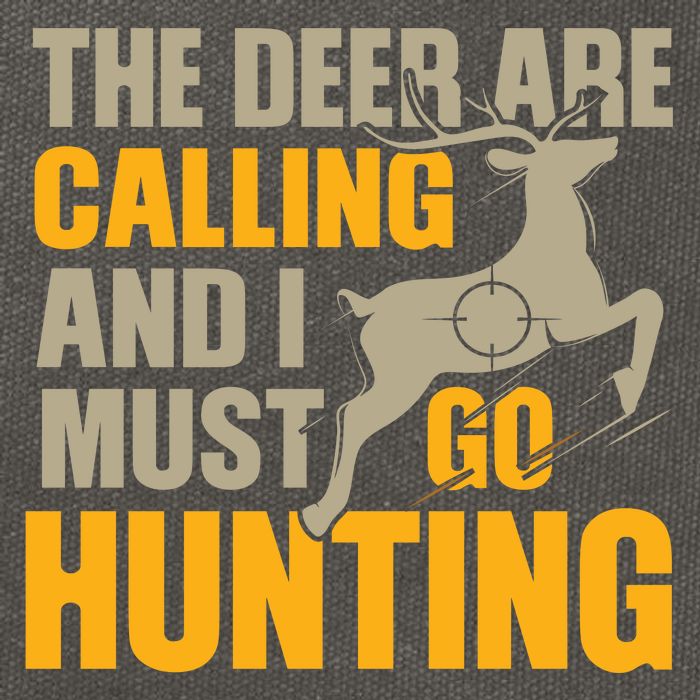 The Deer Are Calling So I Must Go Hunting Cotton Canvas Backpack