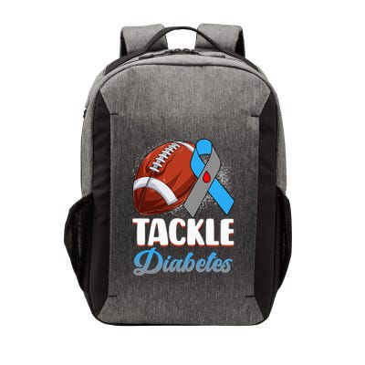 Tackle Diabetes Awareness Football Blue Ribbon Type 1 Type 2 Vector Backpack