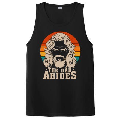 The Dad Abides Funny Fathers Day Retro PosiCharge Competitor Tank