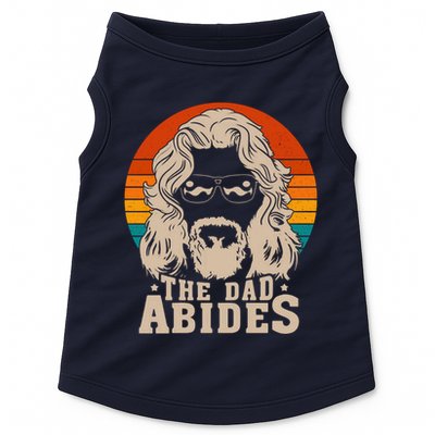 The Dad Abides Funny Fathers Day Retro Doggie Tank