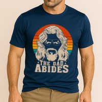 The Dad Abides Funny Fathers Day Retro Cooling Performance Crew T-Shirt