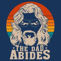 The Dad Abides Funny Fathers Day Retro Button
