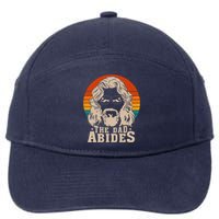 The Dad Abides Funny Fathers Day Retro 7-Panel Snapback Hat