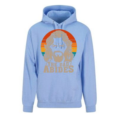 The Dad Abides Funny Fathers Day Retro Unisex Surf Hoodie