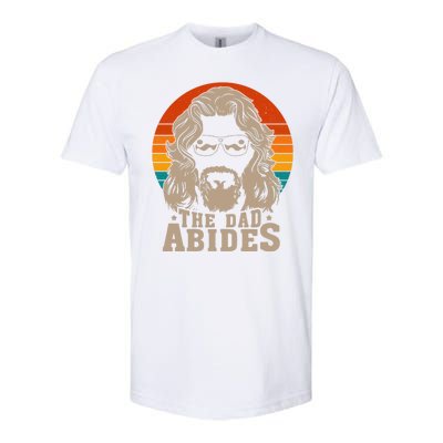 The Dad Abides Funny Fathers Day Retro Softstyle CVC T-Shirt