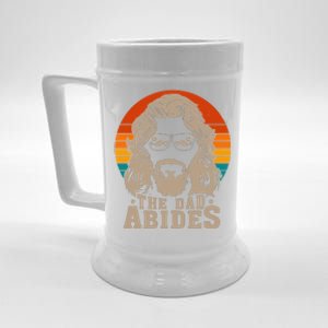 The Dad Abides Funny Fathers Day Retro Beer Stein