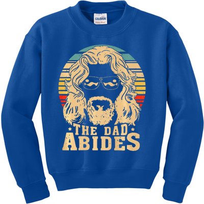 The Dad Abides Funny Dad Fathers Day Kids Sweatshirt