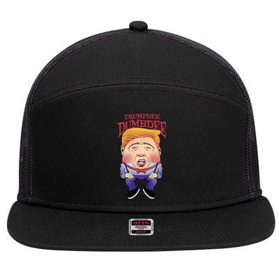 Trumpdee Dumbdee Anti Trump Funny 7 Panel Mesh Trucker Snapback Hat