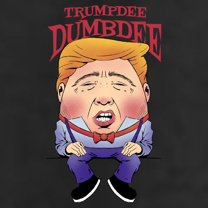 Trumpdee Dumbdee Anti Trump Funny 7 Panel Mesh Trucker Snapback Hat