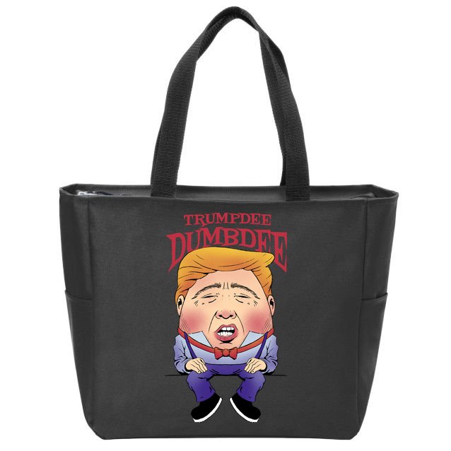 Trumpdee Dumbdee Anti Trump Funny Zip Tote Bag