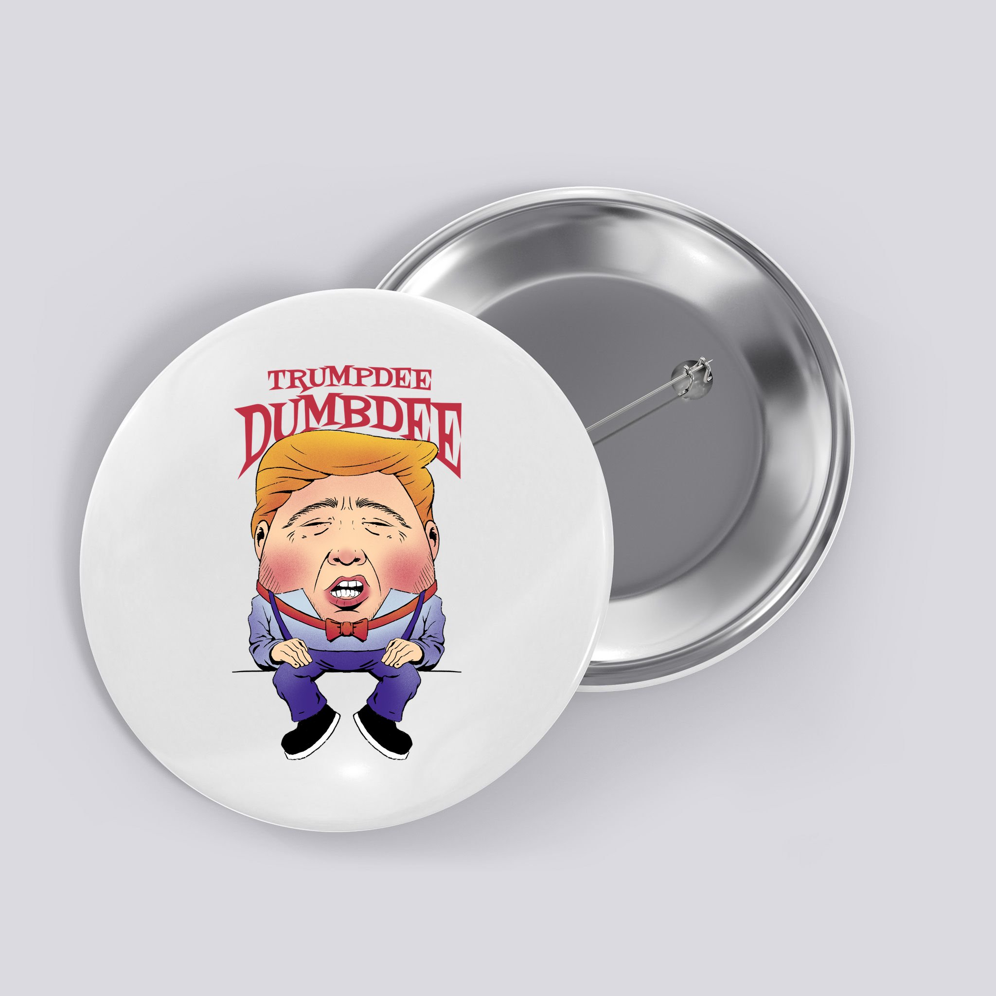Trumpdee Dumbdee Anti Trump Funny Button