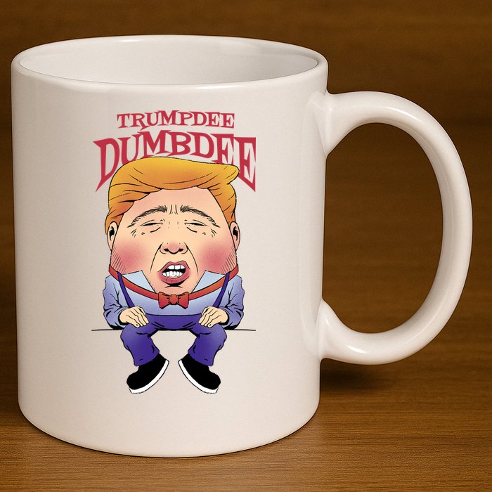 Trumpdee Dumbdee Anti Trump Funny 11oz C Handle Ceramic Mug