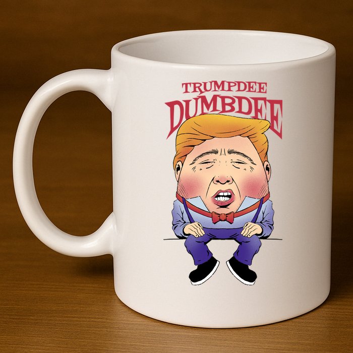 Trumpdee Dumbdee Anti Trump Funny 11oz C Handle Ceramic Mug