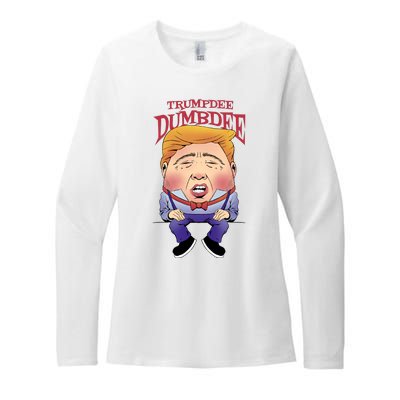 Trumpdee Dumbdee Anti Trump Funny Womens CVC Long Sleeve Shirt